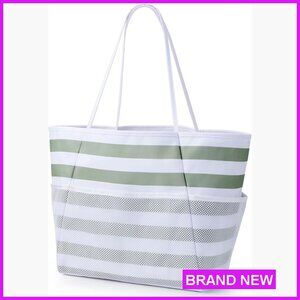 Large Waterproof Tote Bag Packable Foldable Beach Travel Grocery Hobo Purse